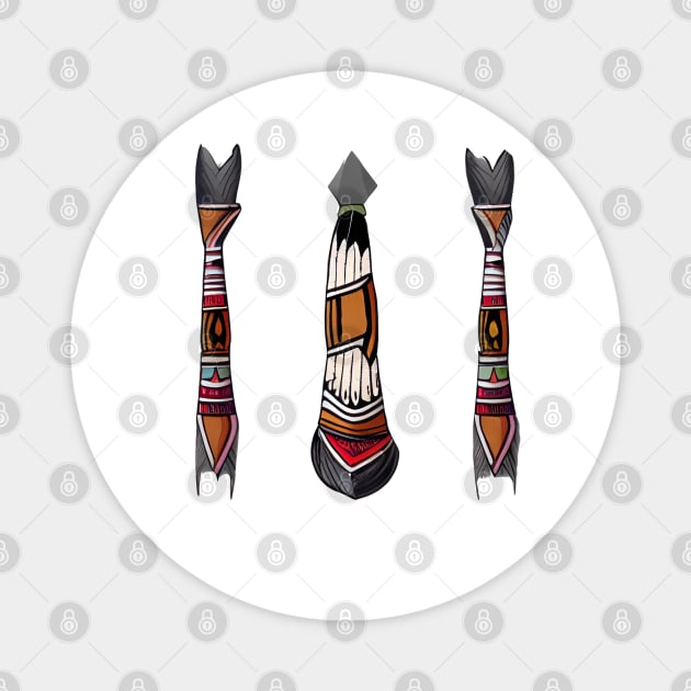 American indian arrowhead Magnet by GraphGeek